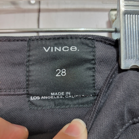 Vince Women's Skinny Crop Cotton Stretch Denim Jeans Slate Gray Size 28. - Picture 5 of 6